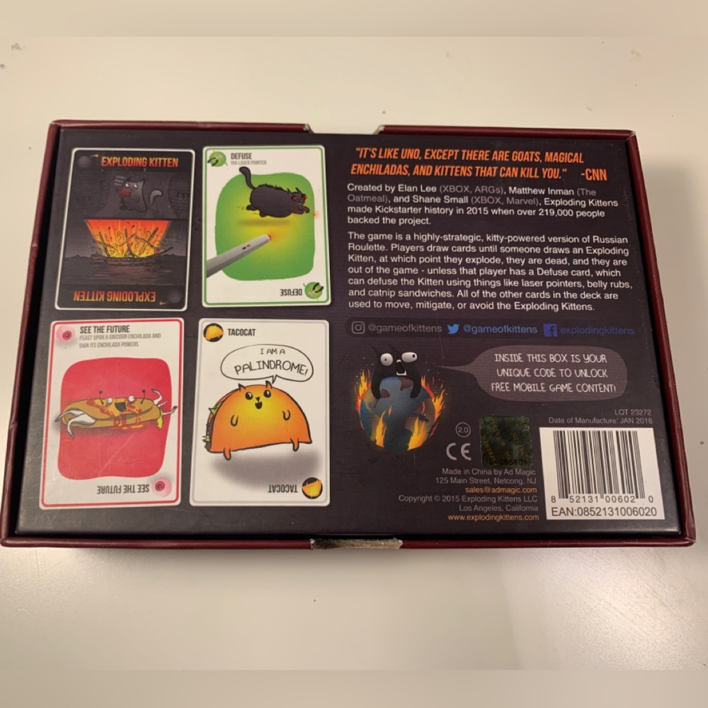 Exploding Kittens card game - Picture 3 of 3